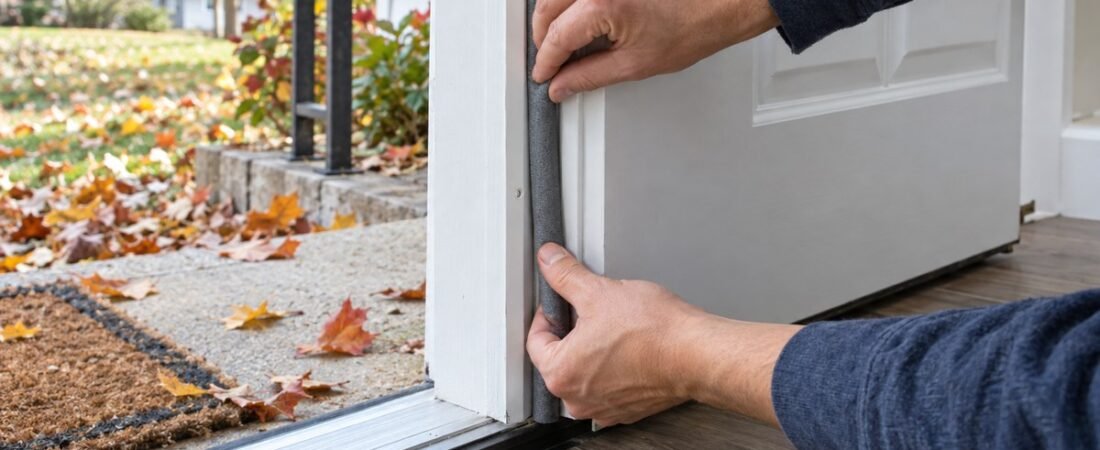 How to Weatherstrip a Door and Stop Cold Drafts